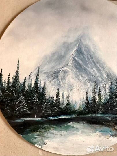 Картина маслом горы