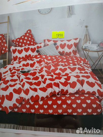 Евро простынь на резинке в комплекте