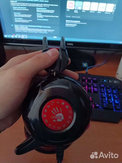 Игровые проводные наушники A4Tech Bloody G300