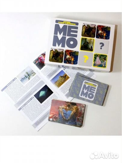 Настольная игра мемо 