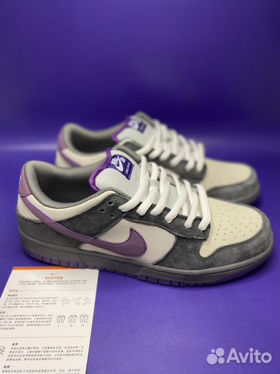 Кроссовки nike sb dunk low purple pigeon