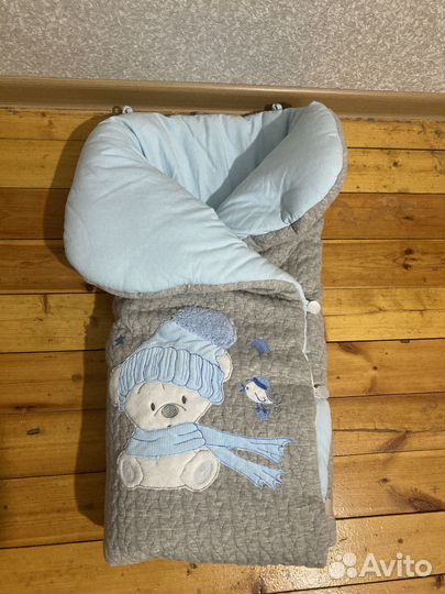 Одеяло-конверт на выписку зимний