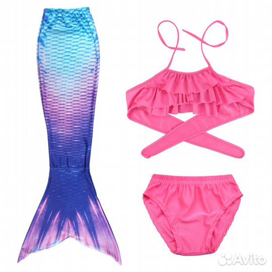 Купальник Русалка хвост 120 Новый + воздушный шар