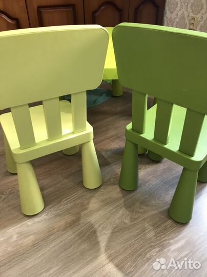 Детский стол и стулья IKEA