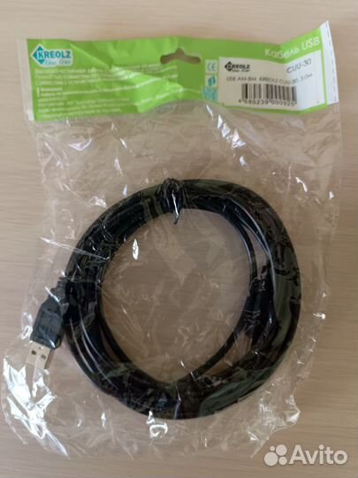 Кабель usb 2.0 a b
