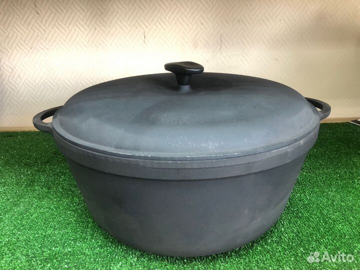 Кастрюля чугунная 340*150 10л с/кр ситон