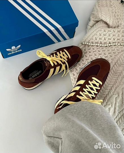 Кроссовки Adidas sl72 brown & burgundy og