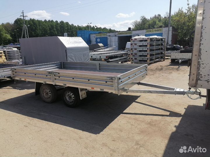 Прицеп двухосный. Самый большой прицеп. Арива