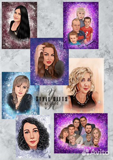 Шаржи и Портреты дрим-арт по фото