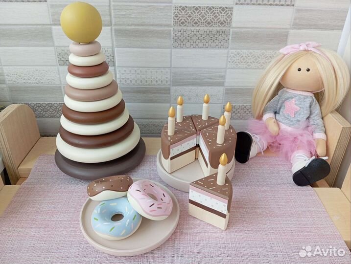 Набор деревянной посуды