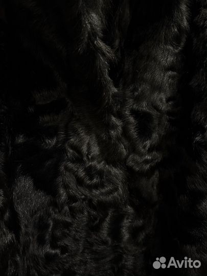 Шуба из натурального кроличьего меха