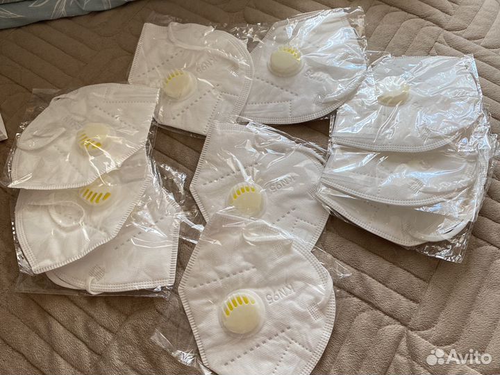 Медицинские маски с клапаном 10 шт