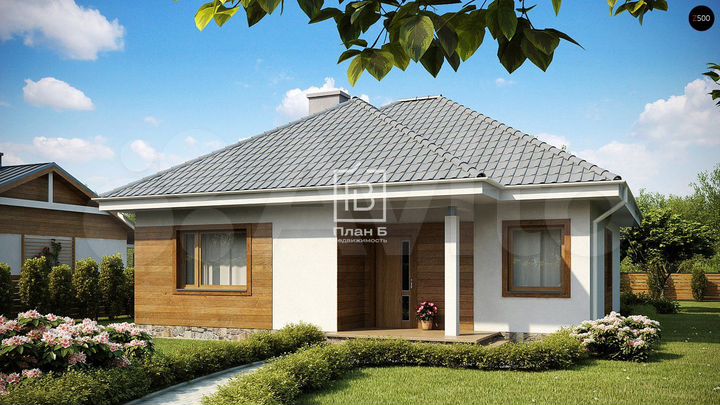 Дом 74 м² на участке 8 сот.