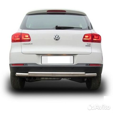 Защита заднего бампера Volkswagen tiguan (2011)