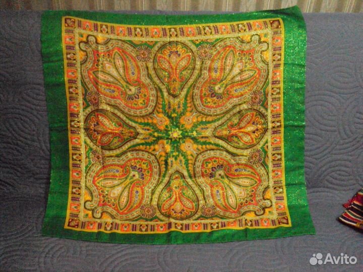 3 женских платка с люрексом СССР