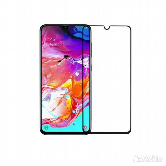 Защитное стекло 20d для Samsung Galaxy A70, A70s