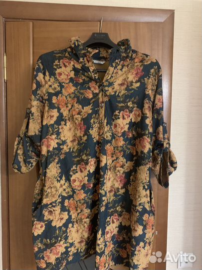 Платье рубашка женская размер 58