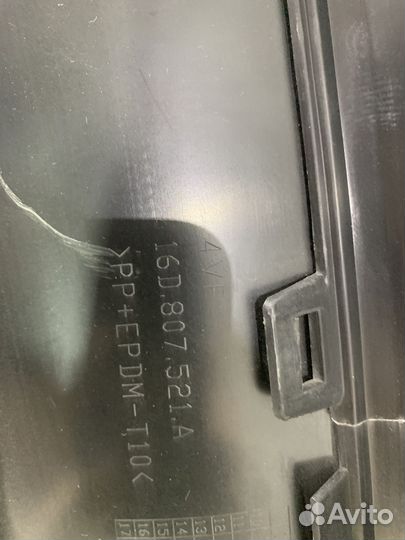 Юбка заднего бампера Volkswagen Jetta 2011