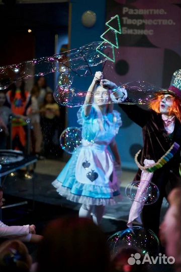 Шоу мыльных пузырей. Аниматор