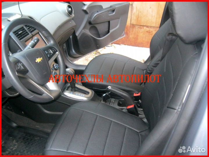 Чехлы Автопилот Chevrolet Aveo T250 из экокожи