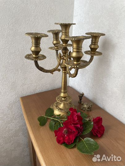 Кандерябр латунь