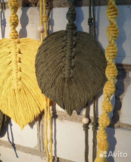 Панно интерьерное листья. Декор