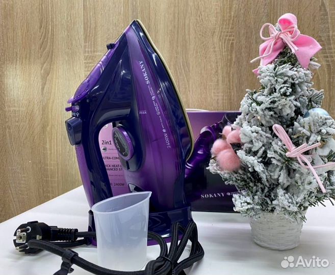 Утюг беспроводной 2в1 новый 2400W мощный