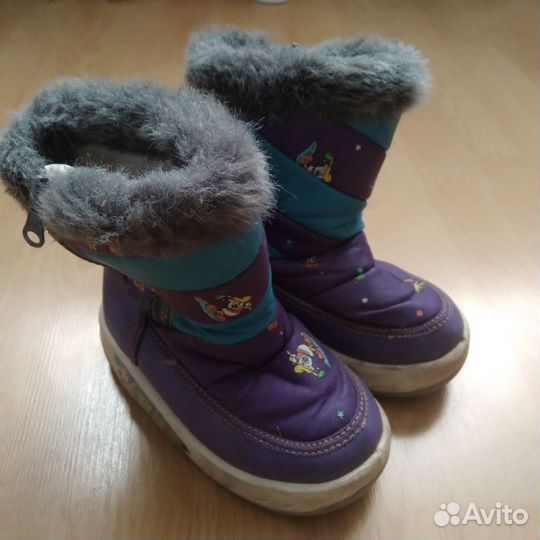 Ботинки сапожки для девочки б/у - см.все фото