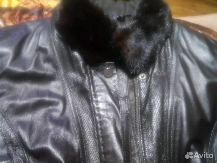 Куртка кожаная