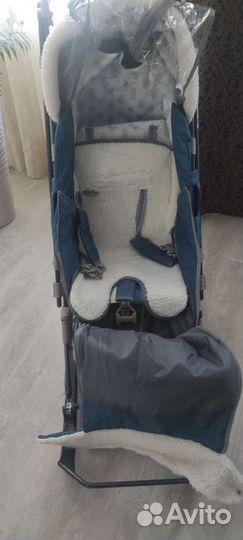 Детские санки коляска ника