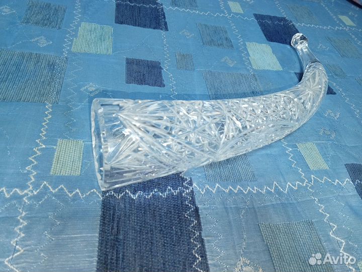 Хрустальный рог СССР 40 см