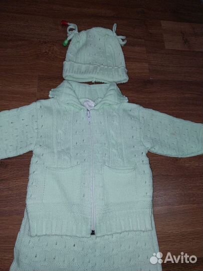 Костюмчик из 4х предметов на 68-74 см