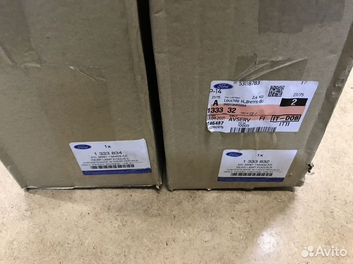 Задние фонари Ford Focus 2 Седан