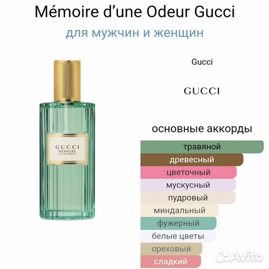 Gucci memoire d une odeur,100 ml,оригинал