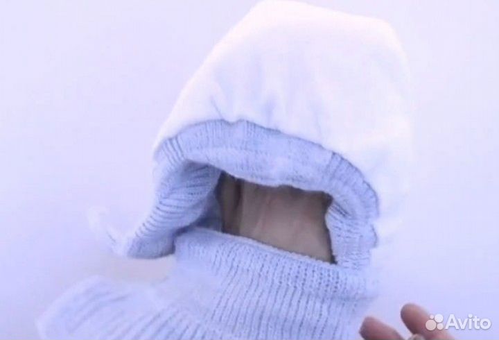 Шапка шлем для мальчика зима