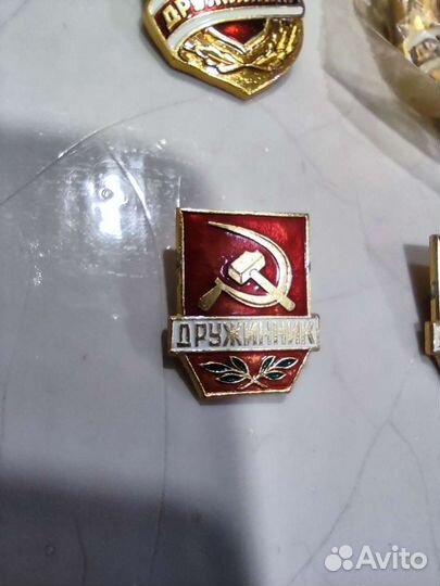 Значок дружинник СССР