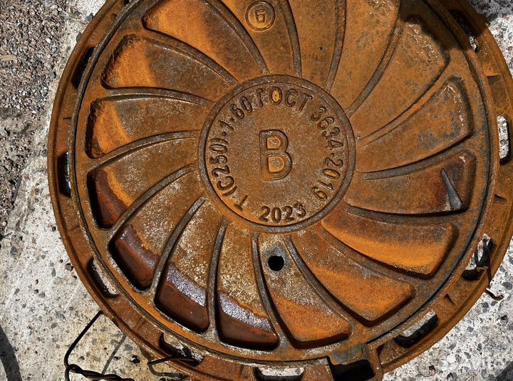 Люк чугунный круглый