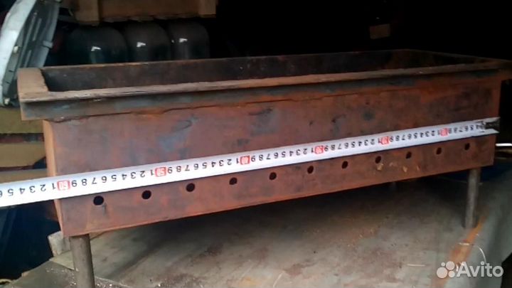 Мангал барбекю коптильня стационарная