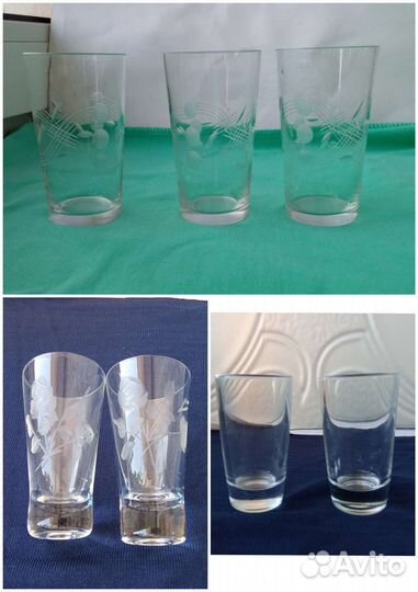 Стопки, рюмки, фужеры