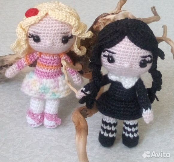 Персонажи Wednesday - игрушки-амигуруми