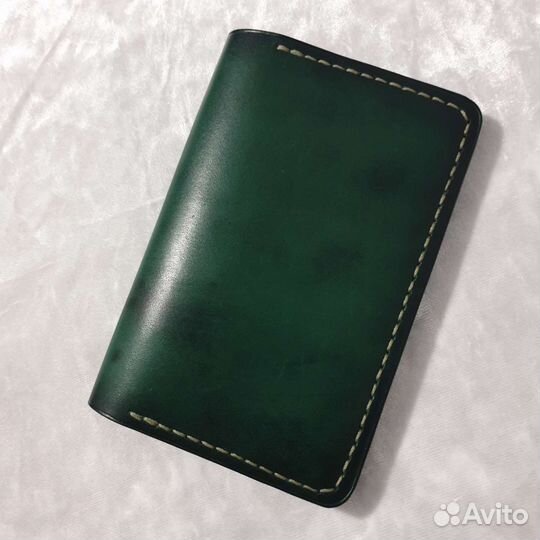 Обложка на паспорт кожаная ручная работа