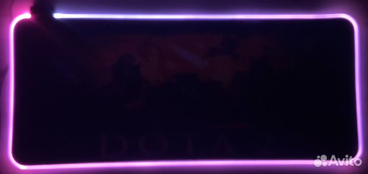 Коврик компьютерный игровой с подсветкой 70х30