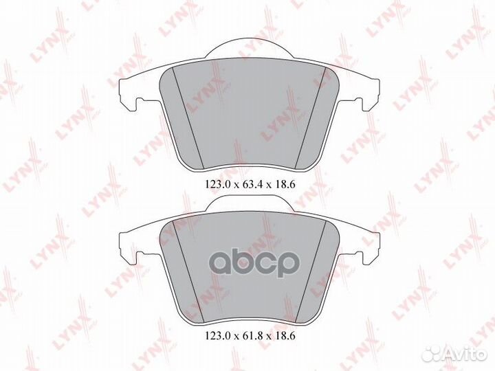 Колодки тормозные дисковые зад BD7815 lynxauto