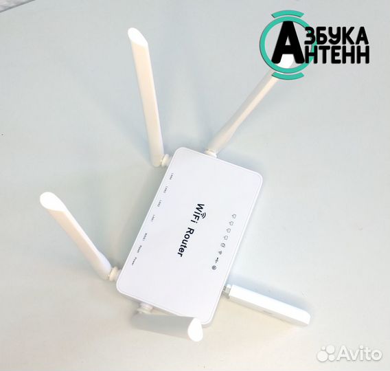 Комплект 4G/LTE антенна + модем + Роутер