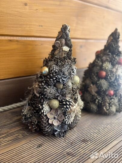 Рождественский новогодний венок Подсвечник елка