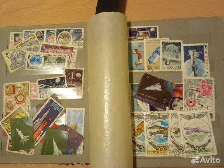 Коллекция лезвий и марок СССР