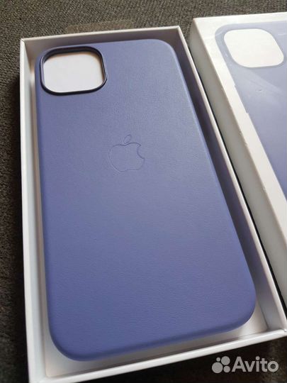 Original Apple Leather Case для iPhone 13 (Сирень)