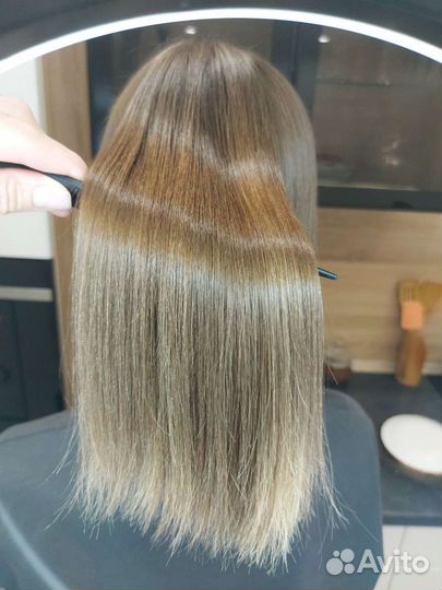 Кератиновое выпрямление