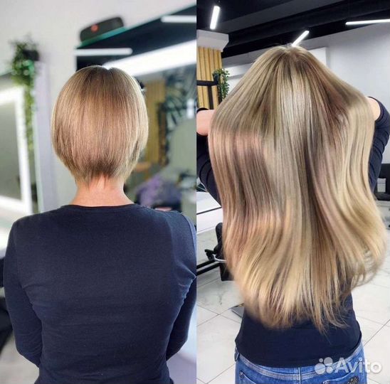 Наращивание волос от 20 см