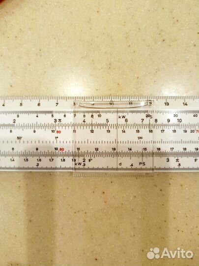Логарифмическая линейка СССР / новая